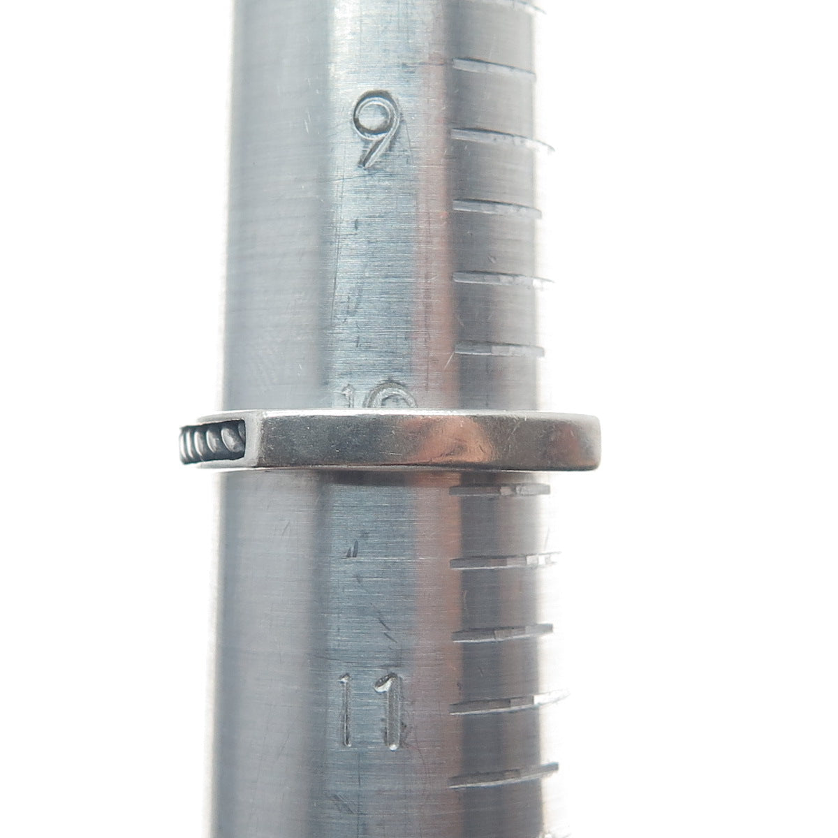 AVA YETTER 925 Sterling Vintage Southwestern Turquoise Stackable Ring Size 10.25