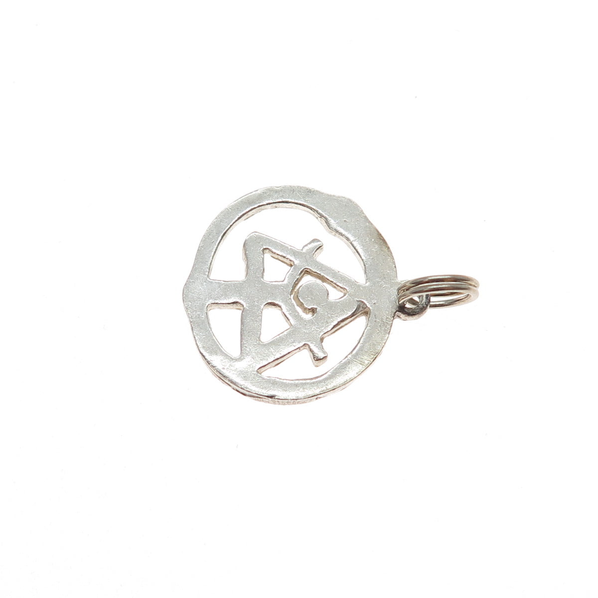 925 Sterling Silver Vintage Ancient Order Of Druids Charm Pendant
