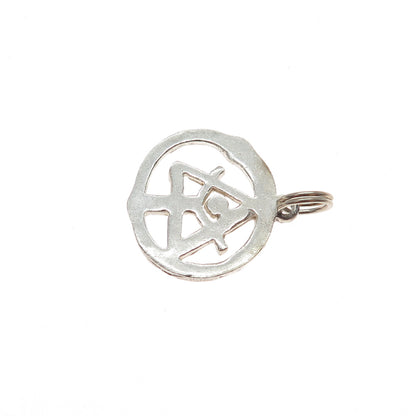 925 Sterling Silver Vintage Ancient Order Of Druids Charm Pendant
