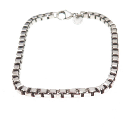 Tiffany & Co. 925 Sterling Silver Vintage Venetian Link Bracelet 7.75"