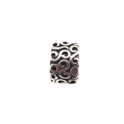Pandora 925 Sterling Silver Swirl Clip Charm
