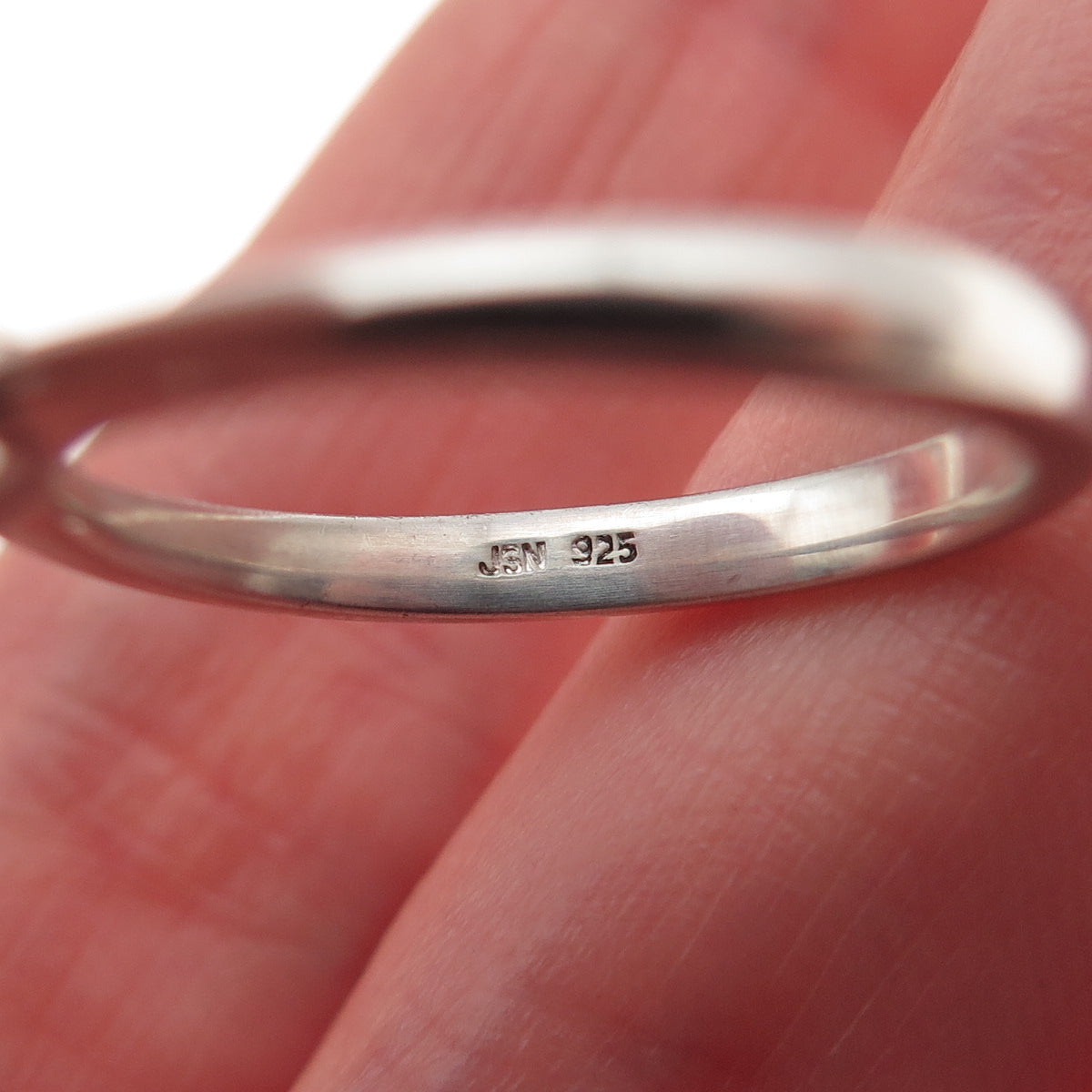 925 Sterling Silver Round-Cut C Z Engagement Ring Size 7
