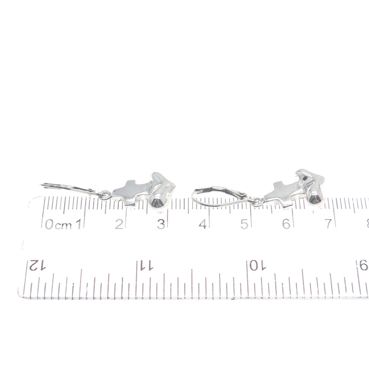 ROBERT LEE MORRIS 925 Sterling Silver Vintage Anchor Dangle Earrings