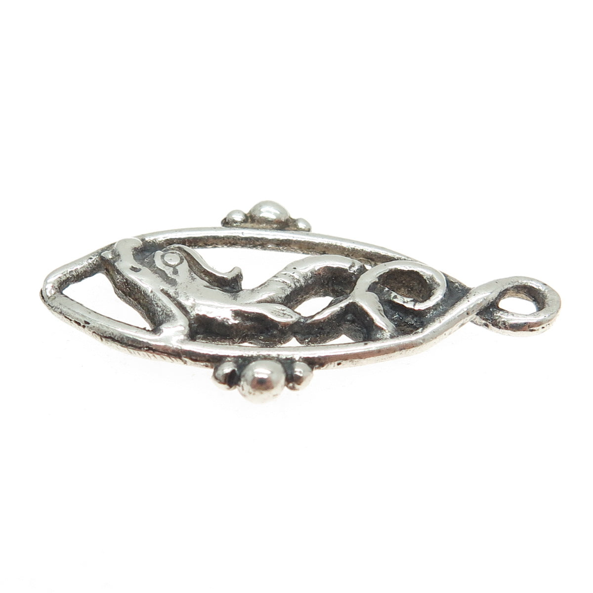 925 Sterling Silver Vintage Mermaid Charm Pendant