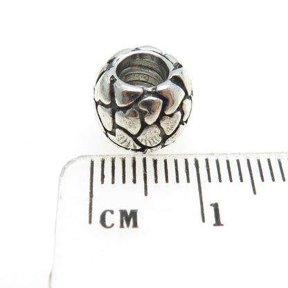 PANDORA 925 Sterling Silver Heart Bead Charm