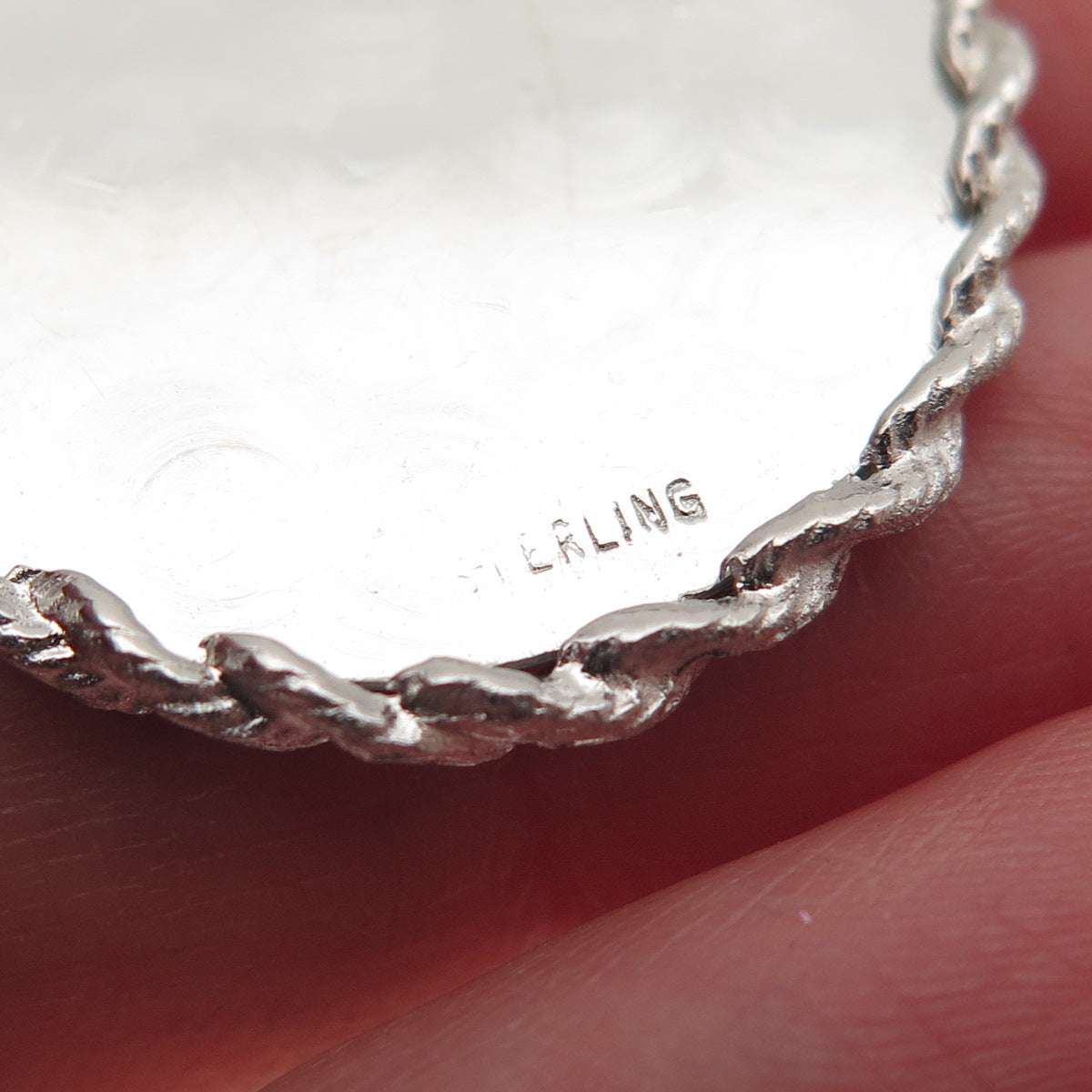 925 Sterling Silver Vintage Rhinestone Santa Merry Christmas Charm Pendant