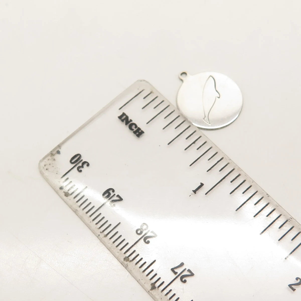 925 Sterling Silver USA Two In Town Fish Charm Pendant