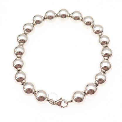 Tiffany & Co. 925 Sterling Silver Vintage HardWear Ball Beaded Bracelet 7.25"