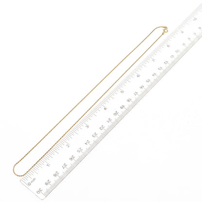 Karizia Spa KA-1772 Sterling Silver Gold Plated Italy Sparkle Chain Necklace 18"