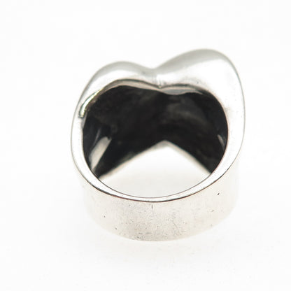 JAD Gioia Clavenzani & Ivano Ghinelli Sterling Vintage X-Shape Ring Size 6.75