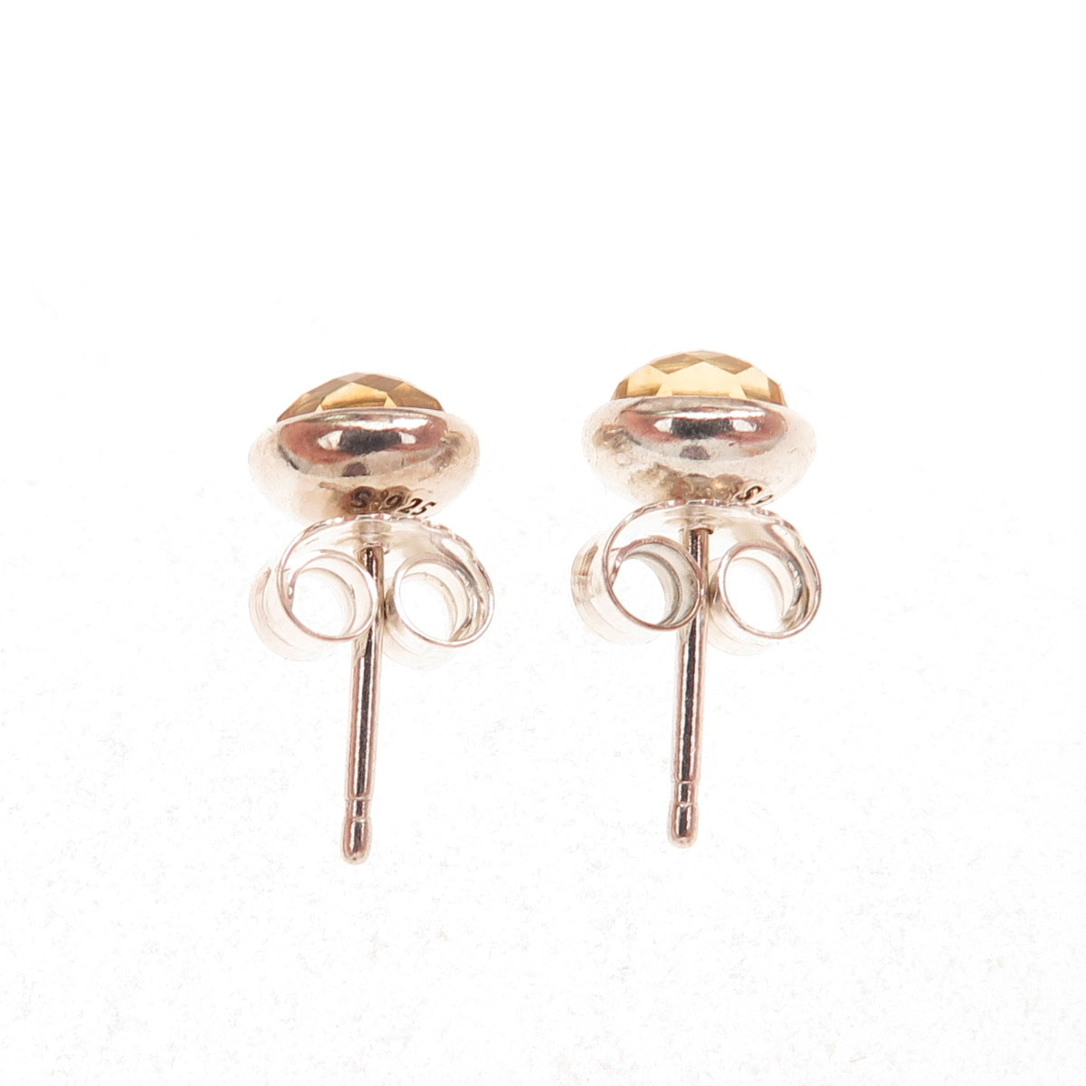 Pandora Sterling Silver Real Citrine November Birthstone Droplet Stud Earrings