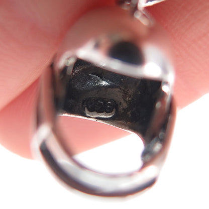 925 Sterling Silver Vintage Football Helmet Mini 3D Charm Pendant
