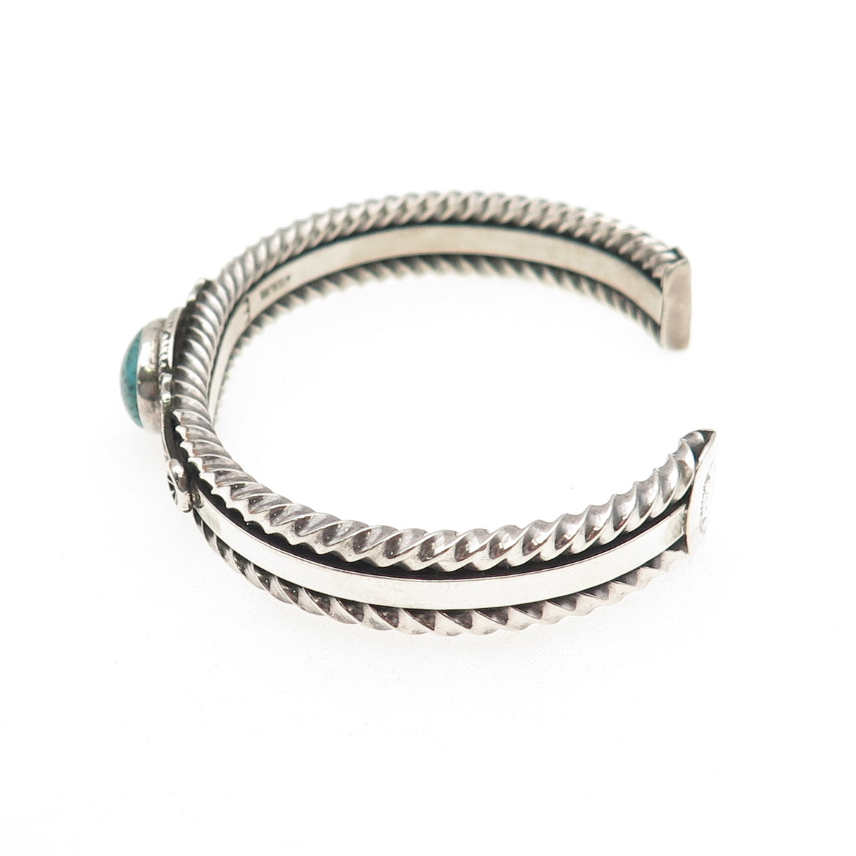 Randall Endito Navajo Old Pawn 925 Sterling Turquoise Adjustable Bracelet 6.5"