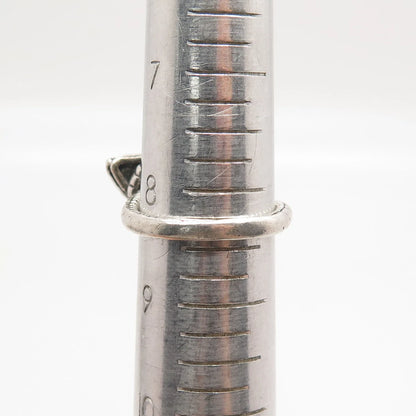 925 Sterling Silver Vintage Cobra Wrapped Ring Size 8.5