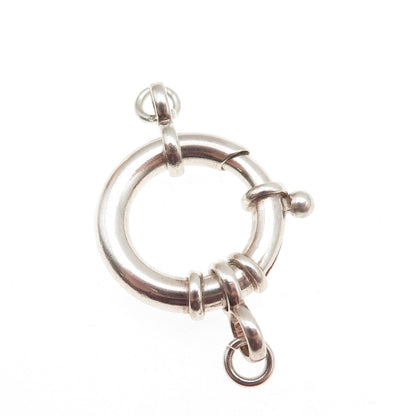 925 Sterling Silver Vintage Bracelet / Necklace Spring Ring Lock Clasp