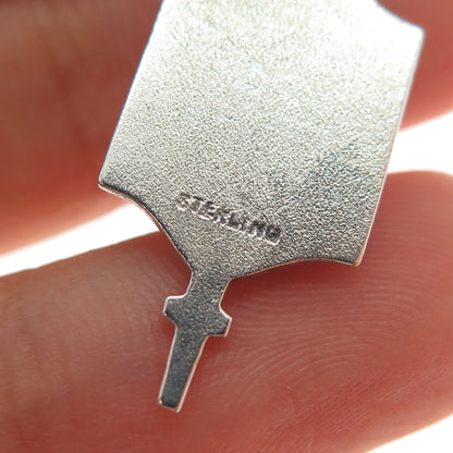 925 Sterling Silver Vintage Delta Pi Kappa Sorority Key Charm Pendant