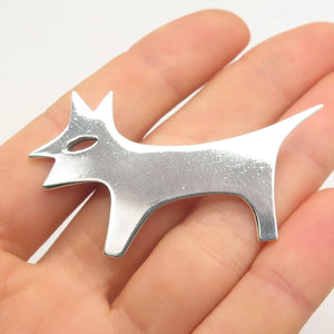 925 Sterling Silver Vintage Erika Dog Pin Brooch