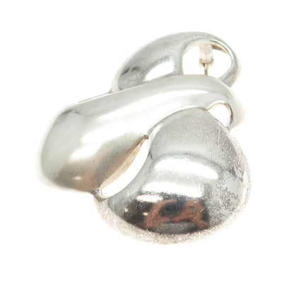ZINA 925 Sterling Silver Vintage Modernist Pin Brooch
