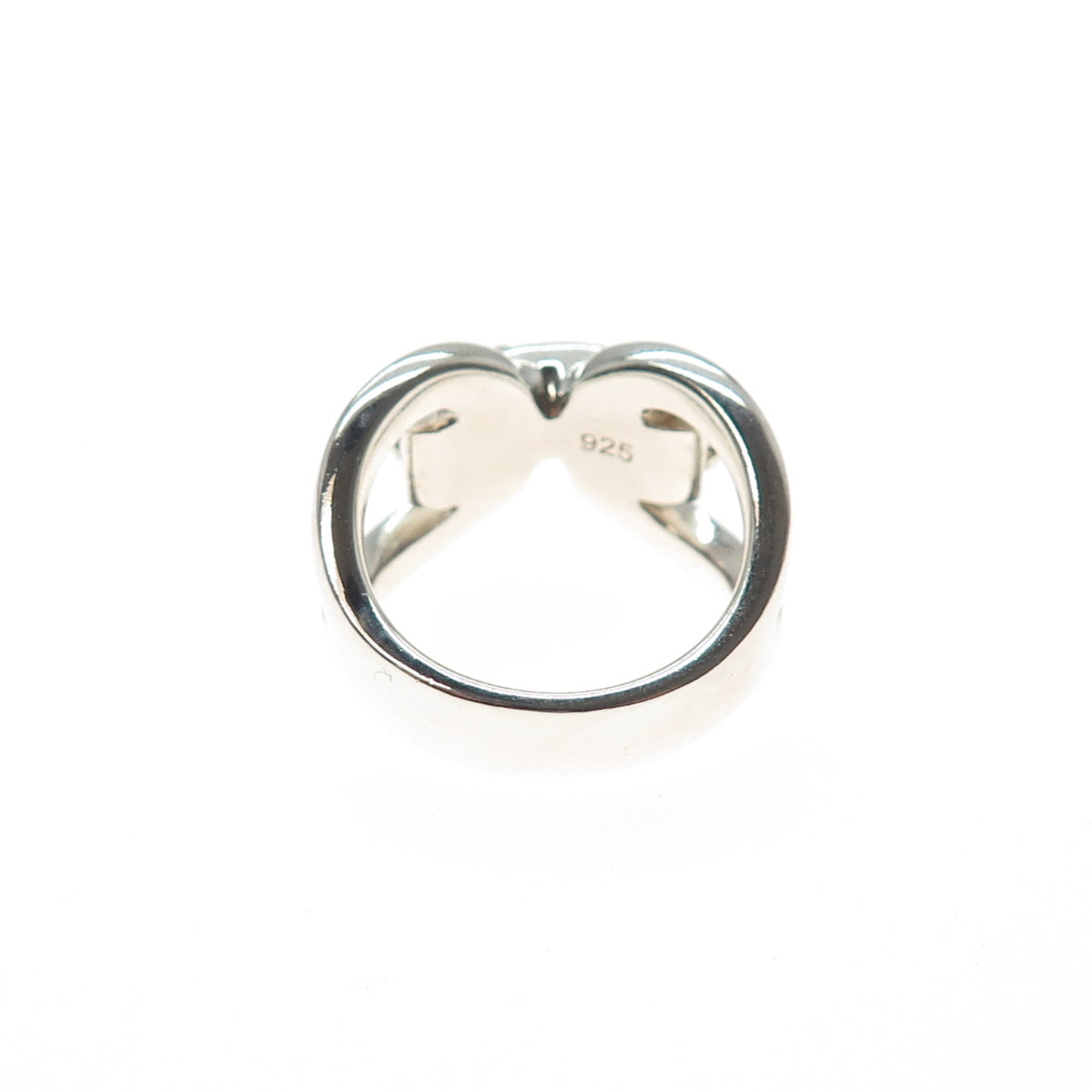 MICHAEL DAWKINS 925 Sterling Silver Modernist Beaded Ring Size 5.25
