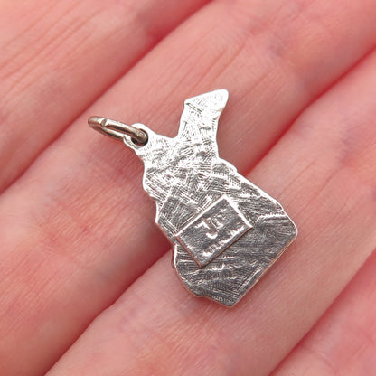 Bell Trading Post 925 Sterling Silver Vintage Michigan State Mini Charm Pendant