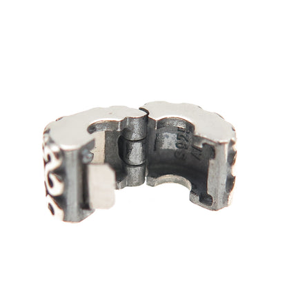 Pandora 925 Sterling Silver S Swirl Clip Bead Charm