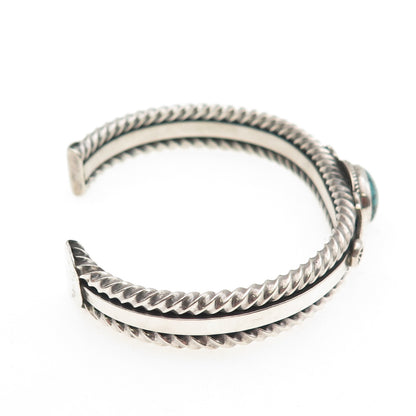 Randall Endito Navajo Old Pawn 925 Sterling Turquoise Adjustable Bracelet 6.5"
