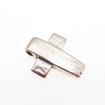 James Avery 925 Sterling Silver Vintage Modernist Cross Slide Pendant