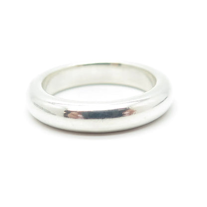 925 Sterling Silver Vintage Classic Wedding Band Ring Size 6.75