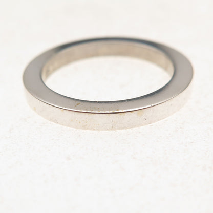 925 Sterling Silver Vintage Stackable Wedding Band Ring Size 6