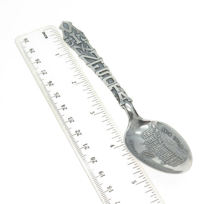 925 Sterling Silver Antique Art Deco Minnesota States & Cities Coffee Spoon