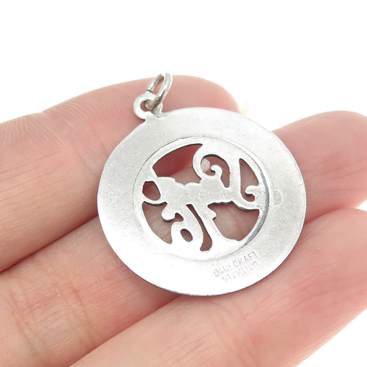DANECRAFT 925 Sterling Silver Vintage "Sweet 16" Round Pendant
