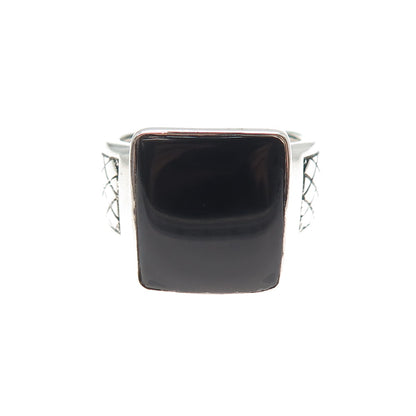 PHLD PlayHardLookDope 925 Sterling Silver Real Black Onyx Ring Size 11.75
