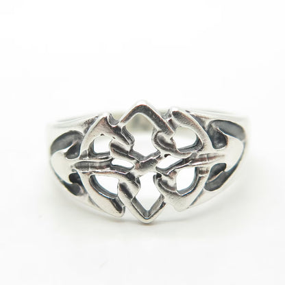 925 Sterling Silver Vintage England Celtic Knot Ring Size 5.5