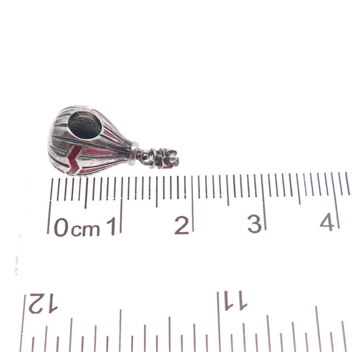 PANDORA 925 Sterling Silver Enamel Air Balloon Dangle Charm