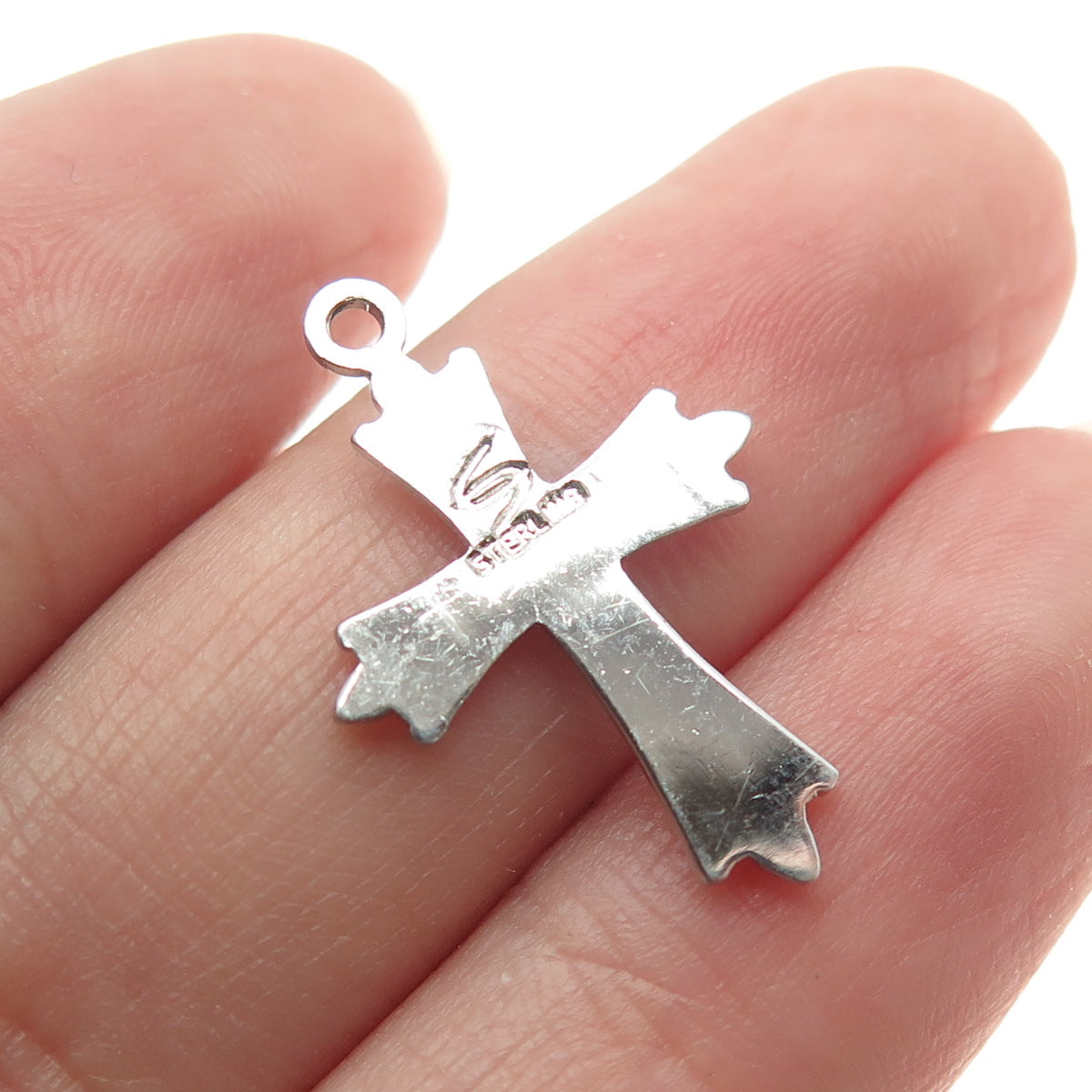 925 Sterling Silver Vintage Cross Pendant