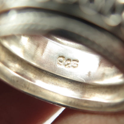 925 Sterling Silver Vintage Eternal Curve Ring Size 5.5