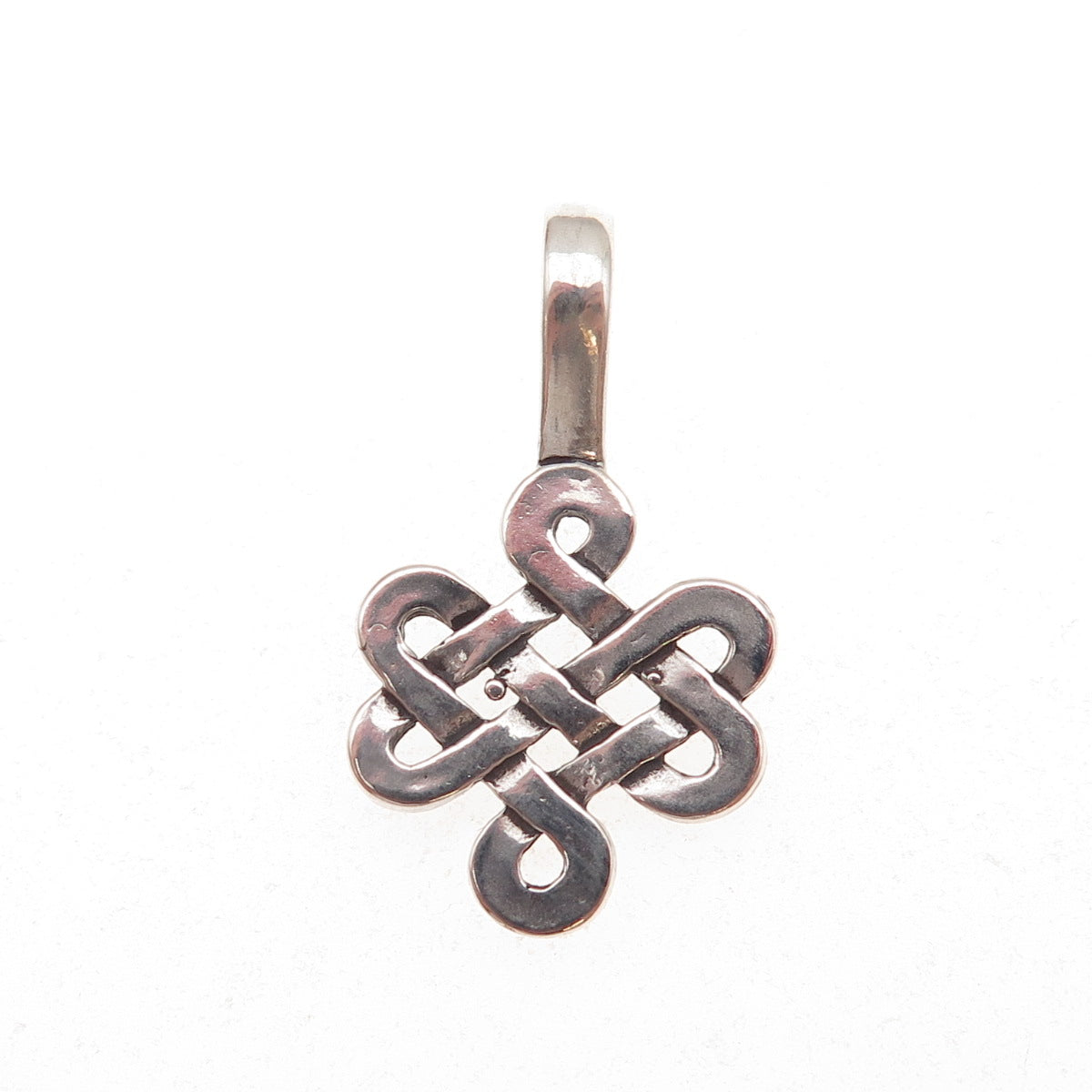 Sunwest 925 Sterling Silver Vintage Celtic Knot Oxidized Charm Pendant