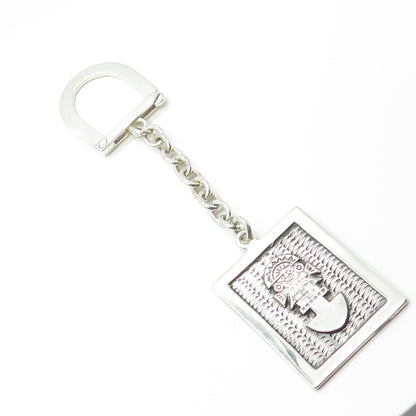 950 Silver Vintage Aztec God Tribal Key Chain Holder