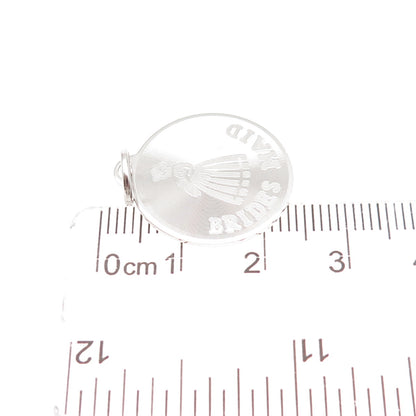 A & Z Hayward 925 Sterling Silver Vintage Bridesmaid Charm Pendant