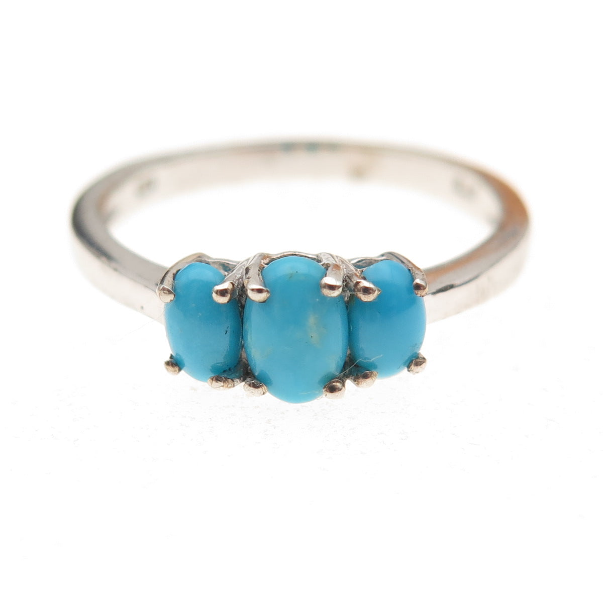Chuck Clemency 925 Sterling Silver Real Sleeping Beauty Turquoise Ring Size 8.25