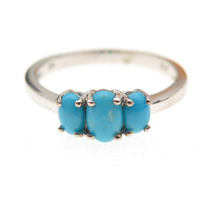 Chuck Clemency 925 Sterling Silver Real Sleeping Beauty Turquoise Ring Size 8.25