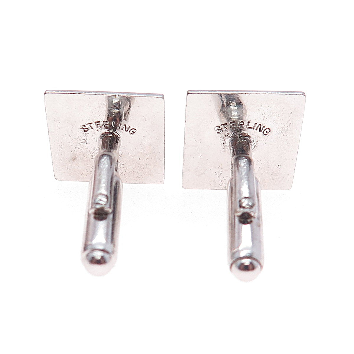 925 Sterling Silver Vintage Square Cufflinks