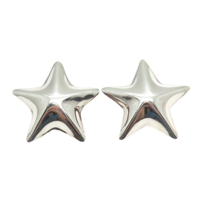 925 Sterling Silver Vintage Mexico Star Earrings