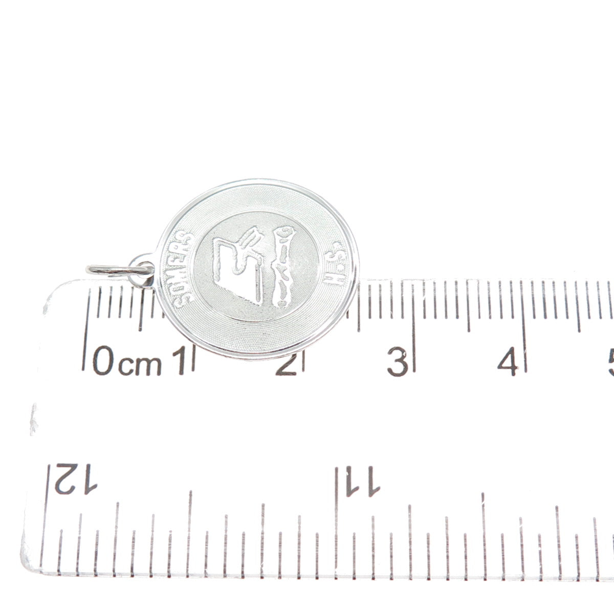 925 Sterling Silver Vintage Somers High School Round Tag Charm Pendant