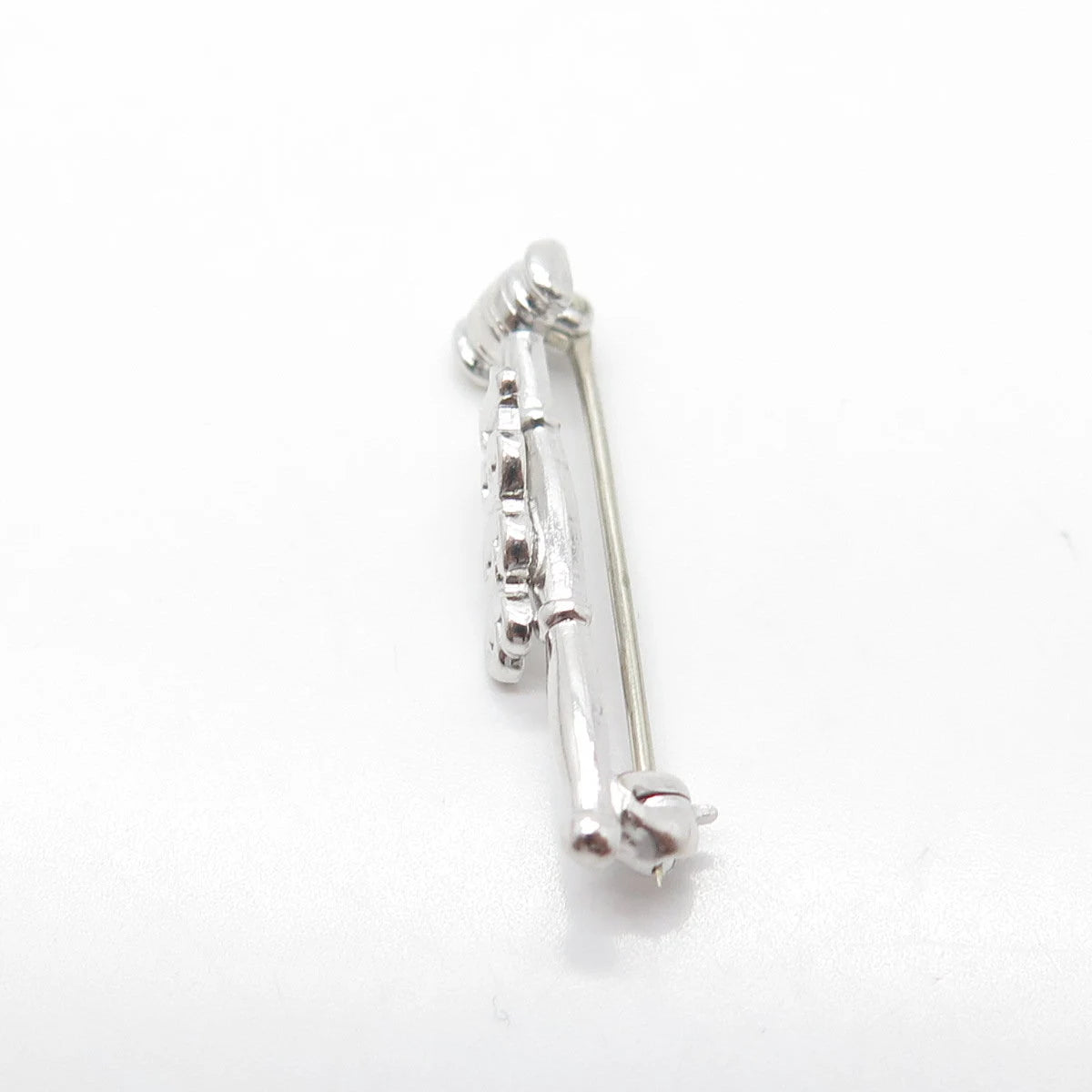 925 Sterling Silver Vintage 1966 "Gavel" Court Mini Pin Brooch