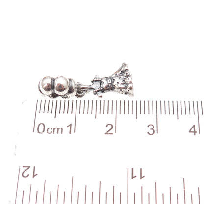 Pandora 925 Sterling Silver Party Girl Dress Dangle Charm