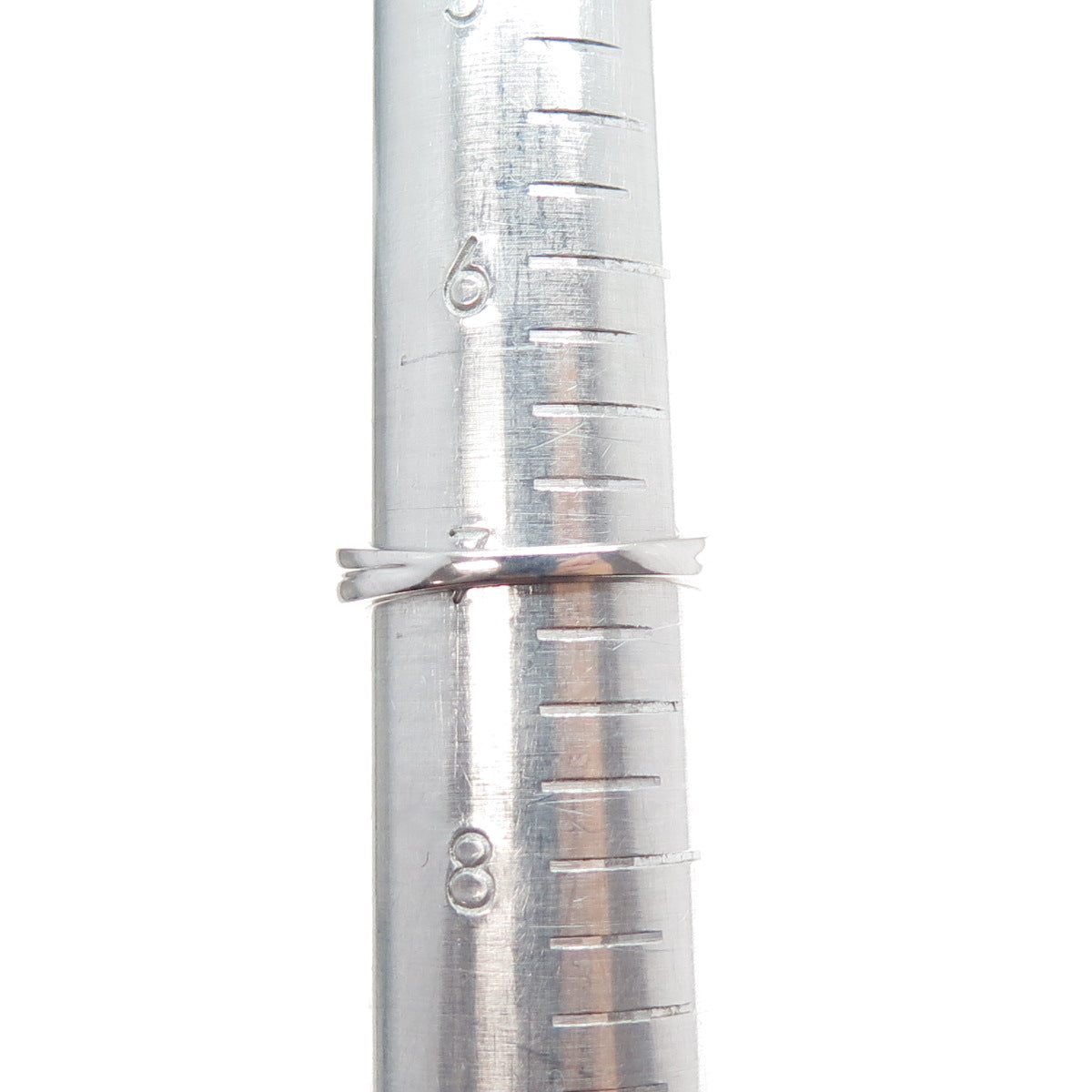 925 Sterling Silver Real Pink Sapphire & C Z Interlocked Ring Size 7