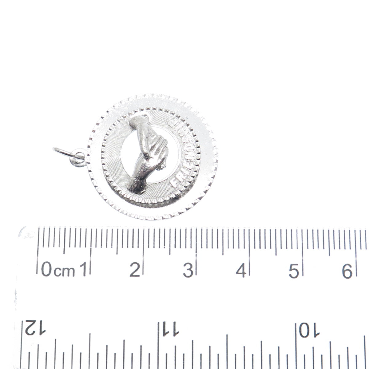 MARK MERCY 925 Sterling Silver Vintage Friendship Charm Pendant