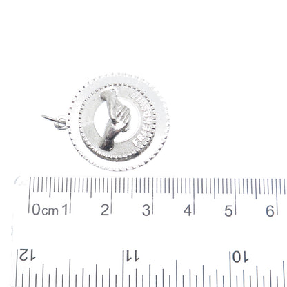 MARK MERCY 925 Sterling Silver Vintage Friendship Charm Pendant