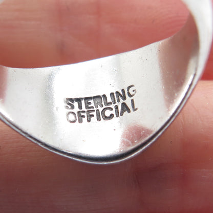 OFFICIAL 925 Sterling Silver Vintage Enamel GR YWCA Girl Reserves Ring Size 6